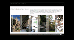 Desktop Screenshot of domaine-de-ribaute.fr