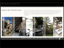 Tablet Screenshot of domaine-de-ribaute.fr